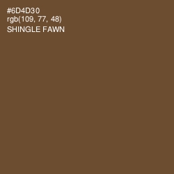 #6D4D30 - Shingle Fawn Color Image
